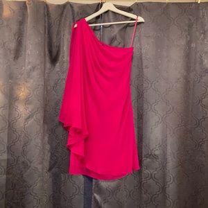 One shoulder cocktail dress. Beautiful!